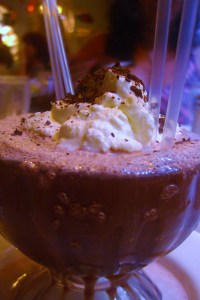 The famous "Frrrozen Hot Chocolate" from NYC's Serendipity 3 ($8.50). 